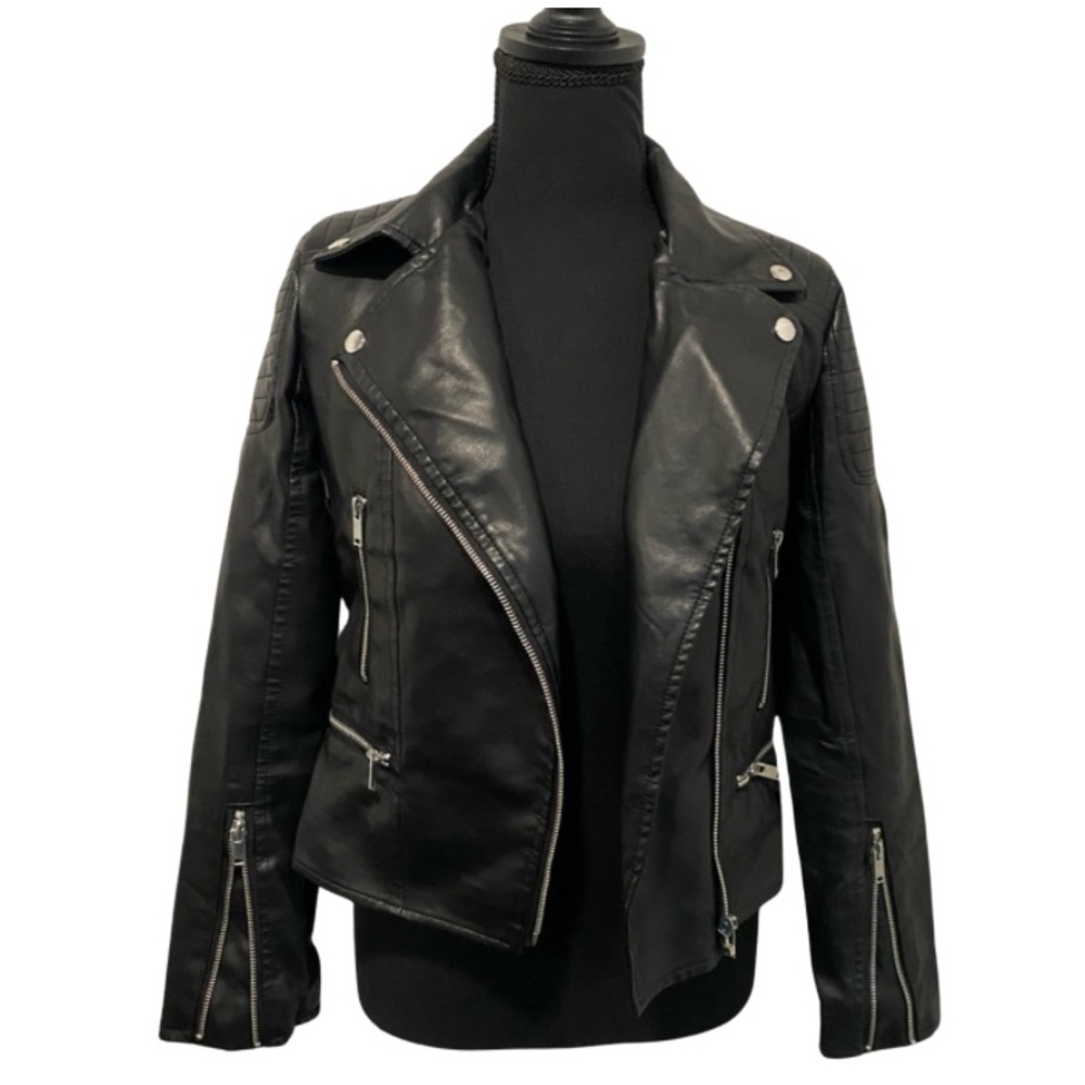 Faux leather jacket in Size Small from SHEIN in excellent condition!